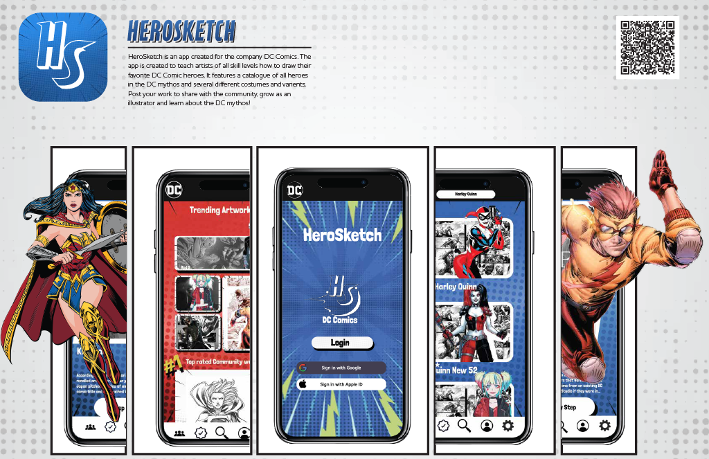 Hero Sketch app design hero